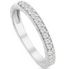 Pompeii3 1/4ct Vintage Diamond Hand Engraved Wedding Anniversary Ring 14K White Gold - 2 of 4