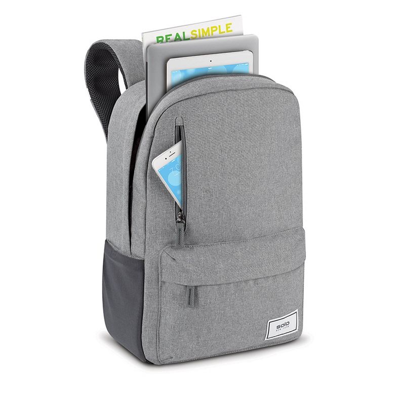 Solo New York Re:Cover Recycled Laptop 17&#34; Backpack - Gray, 5 of 10