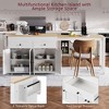 Mshliw 74.5" Kitchen Island with Extendable Dining Table, Rolling Storage Cart with Drawers, Cabinets & Spice Rack for Kitchen or Dining Room - 2 of 4