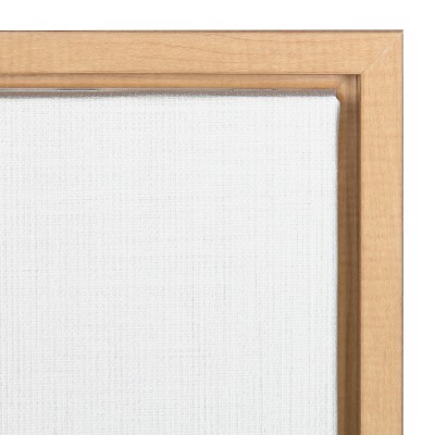 Natural Wood Framed Prickly Pear Cactus Canvas Print