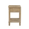 Starlight Canyon Home,Rustic Brown Nightstand with Rubber Wood Frame and Metal Accents for Bedroom - 2 of 4