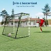 Soccer Goal Nets for Backyard,Training,Soccer Training Equipment Portable Net for Soccer/Football Practice,Metal Goal Post for Adults Kids,Easy Setup - 2 of 4
