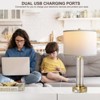 ROTTOGOON Table Lamps Set of 2, Touch Control & 3-Way Dimmable Modern Nightstand Lamp with Dual USB Ports & Lampshade for Living Room Bedroom - 2 of 4