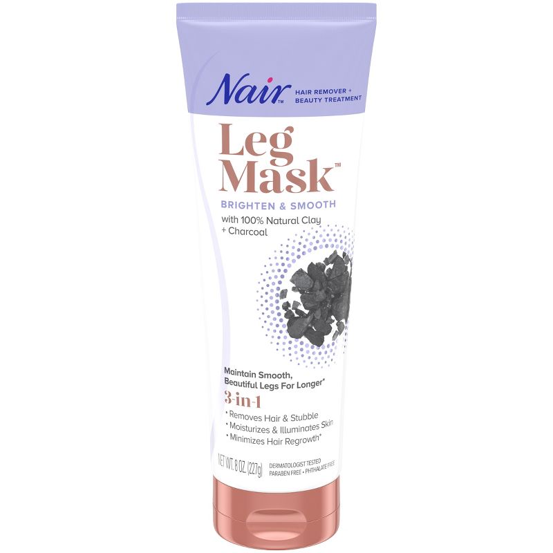 Nair Hair Remover Beauty Treatment Charcoal Clay Leg Mask - 8.0oz, 1 of 12