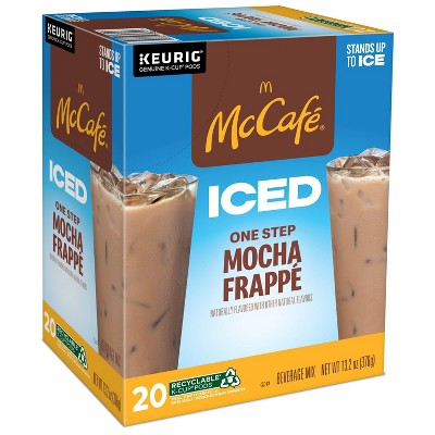 Keurig McCafe ICED One Step Mocha Frappe Medium Roast K-Cup Pods - 20ct
