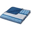 Legacy Decor 3 PCS Quilt Reversible Bedspread Patchwork Design Ultra Soft Microfiber Oversized - image 4 of 4