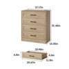 Dresser for Bedroom, 4 Drawer Small Dresser with Charging Station for Living Room, Chest of Drawers - 2 of 4