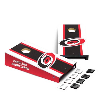 NHL Carolina Hurricanes Desktop Cornhole Board Set