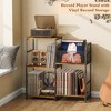 MOEPISY Record Player Stand, Turntable Stand with Vinyl Storage Holds up to 300+ Albums - 3 of 4