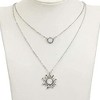 HTUTWOO Layered Choker Multi Chains Pendant Sun and Moon Charm Necklaces Jewelry Gifts for Women - 3 of 4