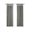 MAYEERTY 50x95" Twist Tab Lined Window Curtain Panel Charcoal - 4 of 4