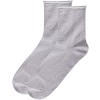 Memoi Women's Shimmer Roll Top Shortie Socks - 3 of 4