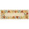 2x6 Yellow Floral Runner Rug, Machine Washable Low Pile Non-Slip Accent Carpet for Hallway, Dorm, Entryway, Stain-Resistant Easy-Clean Indoor Mat - 2 of 4