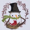 Park Designs Snowman And Berry Wreath Dishtowel Set of 2 - 3 of 4