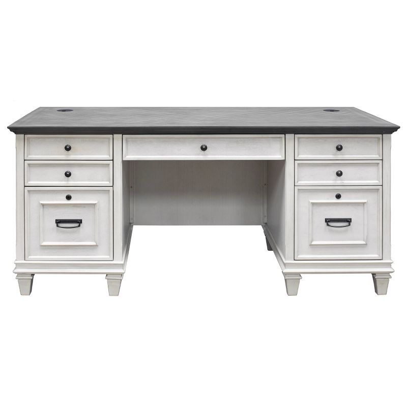 Hartford Double Pedestal Desk - Martin Furniture, 1 of 6