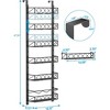 Zstar 6-Tier Pantry Door Organizer, Over The Door Pantry Organizer Rack and Storage, Hanging Spice Rack for Cabinet(Black) - 3 of 4