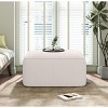 Lyngins Corduroy Square Benches,Modern Upholstered Ottoman Bench for Living Room,Bedroom - 2 of 4