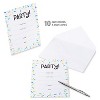 10ct Birthday Party Invitations Confetti - Spritz™: Kids Typography Cards, Multicolored, Vertical Fold, 5.19"x3.94" - 3 of 4