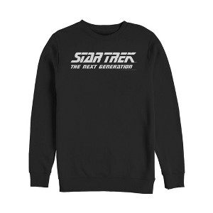 Men's Star Trek: The Next Generation Classic White Title Logo Sweatshirt - 1 of 3