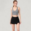 Anna-Kaci Active Women's Ribbed Sports Bra with Wide Straps and Scoop Neckline for Low to Medium Impact Activities - 2 of 4