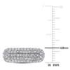 EVERLY JEWELRY |Sterling Silver 1 1/3 CT TGW White Sapphire Oval Cufflinks - 3 of 3