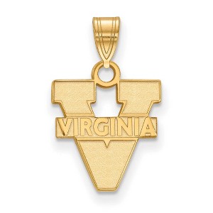 Black Bow Jewelry 14k Yellow Gold Virginia Wahoos NCAA Small Pendant - 1 of 3