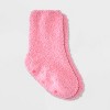Toddler Girls' 2pc Hello Kitty Snuggly Soft Pajama Set with Socks - Pink - 3 of 4