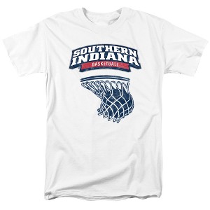 University Of Southern Indiana Basketball Hoop Adult T-Shirt Athletic Heather - 1 of 4