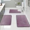 Hearth & Harbor Bathroom Rugs, Ultra Soft Velvet Memory Foam Bath Mats with PVC Backing - 2 of 4