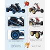 24V Kids Go Kart, 2×300W Motors, 8.1MPH Drift Racing Car w/ 9Ah Battery, Music, Horn & Seatbelt for Ages 8–12 - 4 of 4
