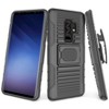 Nakedcellphone Combo for Samsung Galaxy S9 Plus - Ring Grip/Stand Case and Belt Clip Holster - Black - 4 of 4