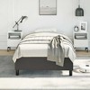 Bed Frame Black Faux leather, plywood, engineered wood Twin XL - 3 of 4