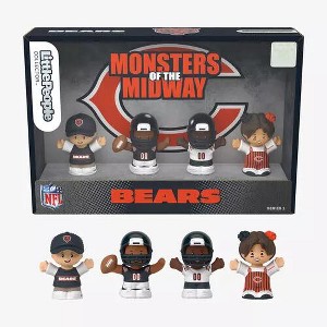 Fisher Price Little People x NFL Collector Chicago Bears Figure 4-Pack - 1 of 4