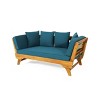 Patio Sofas, Outdoor Arm Sofa, Daybed, All-Weather Sofa with Cushions & Lumbar Pillows, for Patio, Balcony, Backyard, Deck -Christopher Knight Home - 4 of 4