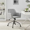 New Pacific Direct Thompson Fabric Swivel Office Arm Chair - 3 of 4