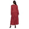L I V D Women's Tiered Maxi Dress with Long Sleeves - 3 of 3