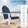 Aoodor HDPE Outdoor All-Weather Folding Adirondack Chair for Patio, Garden, Backyard, Deck Lawn Fire Pit 32'' (L) x 29'' (W) x 37'' (H) - 4 of 4