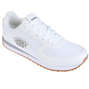 bebe Women's Fashion Sneakers - Casual Athletic Shoes with Multi-Material Upper and Dual Laces - 1 of 4