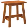 VidaXL Stool 17.7"x11.4"x17.7" Rectangular Solid Wood Acacia - 2 of 4