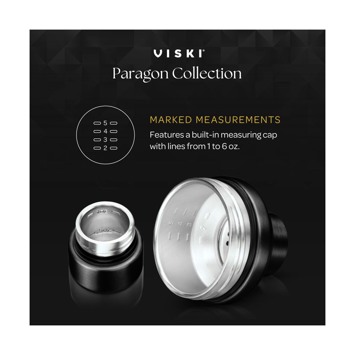 Viski Paragon Vacuum Insulated Cocktail Shaker - thumbnail 3