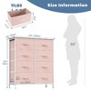Lyngins 7-Drawer Tall Dresser for Bedroom, Spacious Chest of Drawers, Versatile Fabric Storage Cabinet with Wooden Top for Closet/Entryway/Nursery - 2 of 4