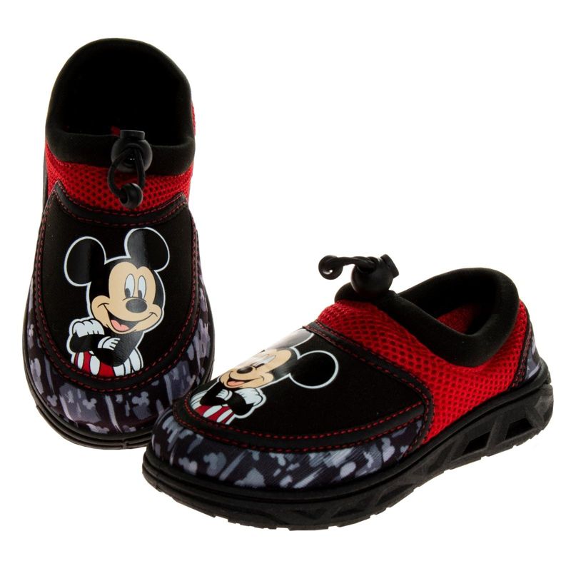 Disney Mickey Mouse Boys Water Shoes - Pool Aqua Socks for Kids- Sandals Bungee Slip On Waterproof Beach Slides Quick Dry (Toddler/Little Kid), 3 of 8
