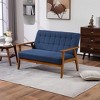 NicBex 44.88 Inch Mid-Century Loveseat Sofa,2-Seat Upholstered Sofa for Living Room,Small Space,Office,Apartment - 2 of 4