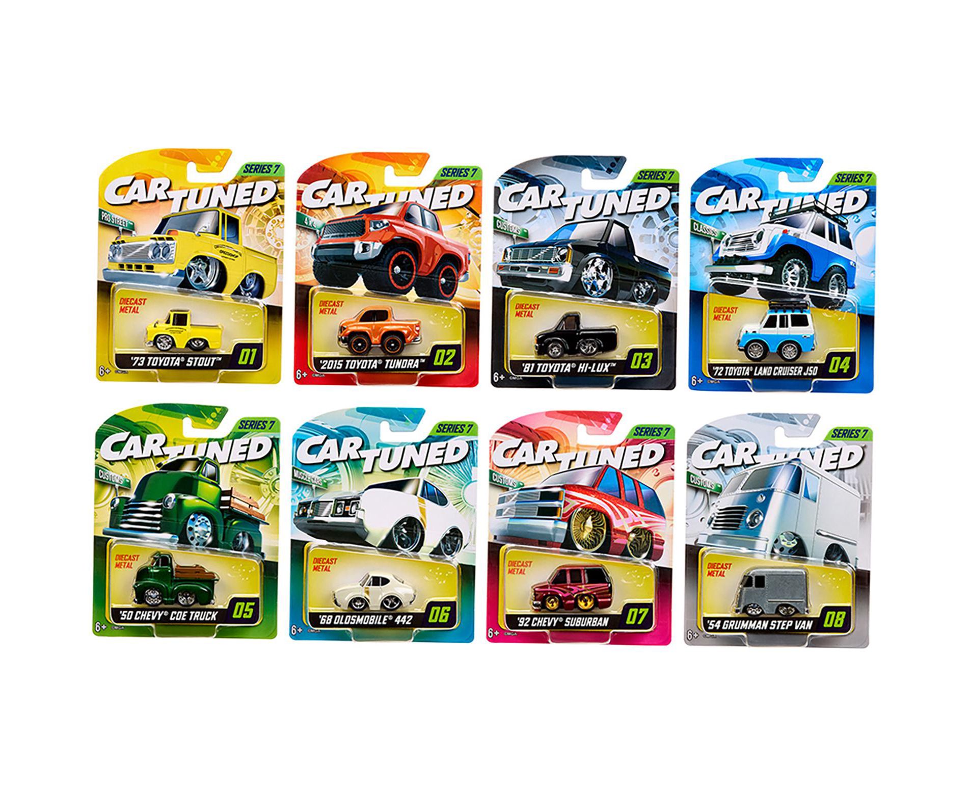 "Mainline" 2025 Series 7 Set of 8 Pieces Diecast Model Cars by CarTuned