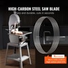 VEVOR Band Saw Blade, 83.5x0.63x0.02 inch, 5 PCS/Pack Meat Bandsaw Blades for Replacement, Carbon Steel Blade, Silver - 3 of 4