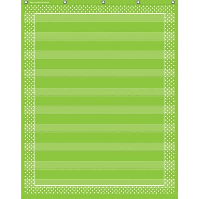 Teacher Created Resources® Lime Polka Dots 10 Pocket Chart