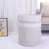 REGALWOVEN Shelf Closet Woven Storage Bin with Handles for Blankets Clothes 2 Pcs - 4 of 4