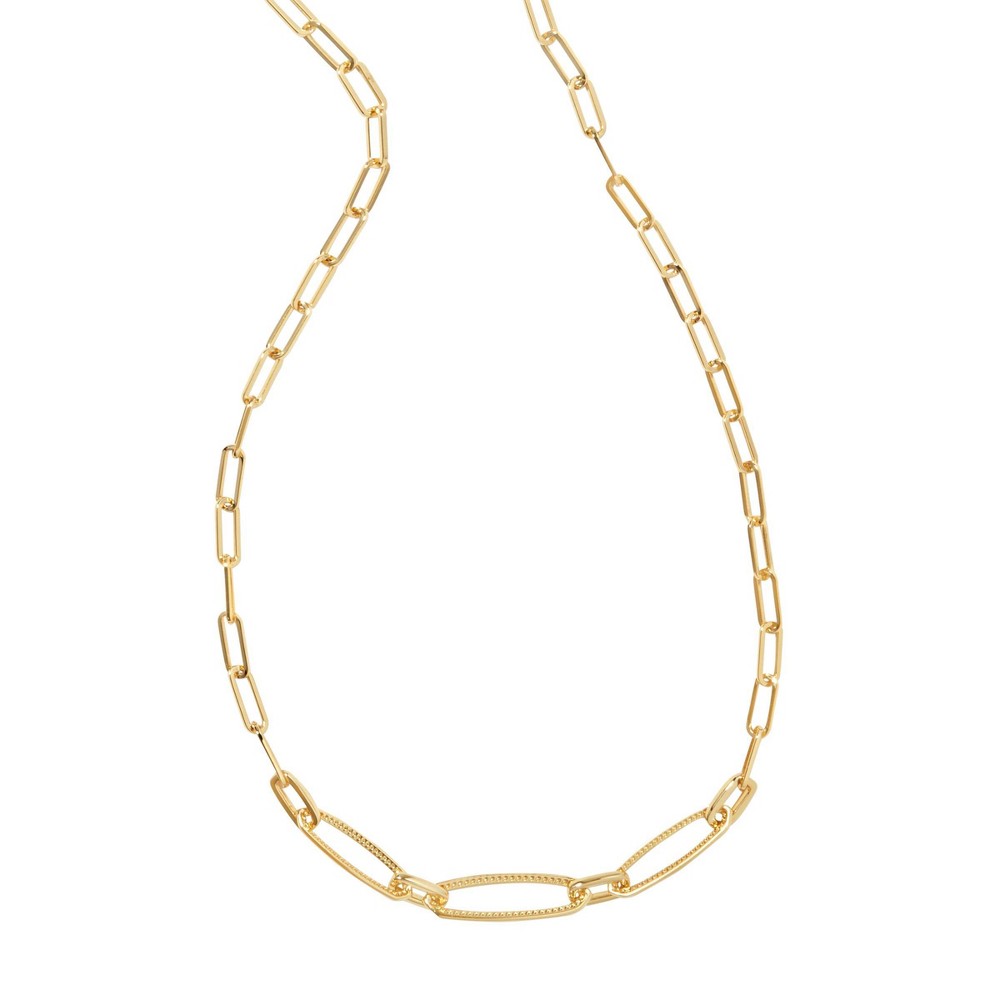 Photos - Pendant / Choker Necklace KENDRA SCOTT Etta 14K Gold Over Brass Chain Necklace - Gold 