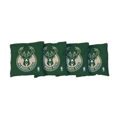 NBA Milwaukee Bucks Corn-Filled Cornhole Bags Hunter Green - 4pk