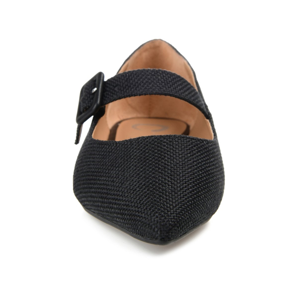 Обувь Journee Collection Women's Karissa Buckle Pointed Toe Mary Jane Flats Black 8 — фото 6